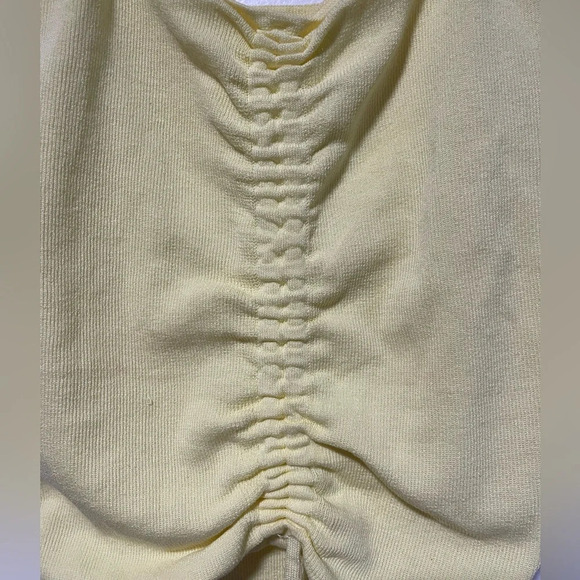 Vibrant Yellow Ruched Drawstring Camisole – Perfect  for Summer - Picture 3 of 8